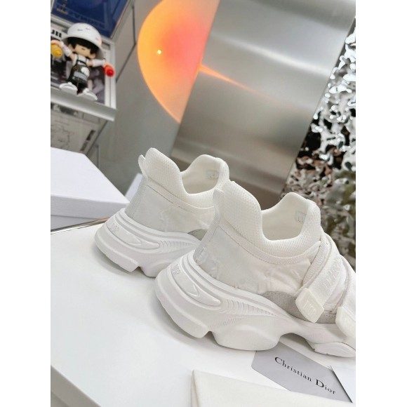 D*or d-wander sneakers in white camouflage technical fabric