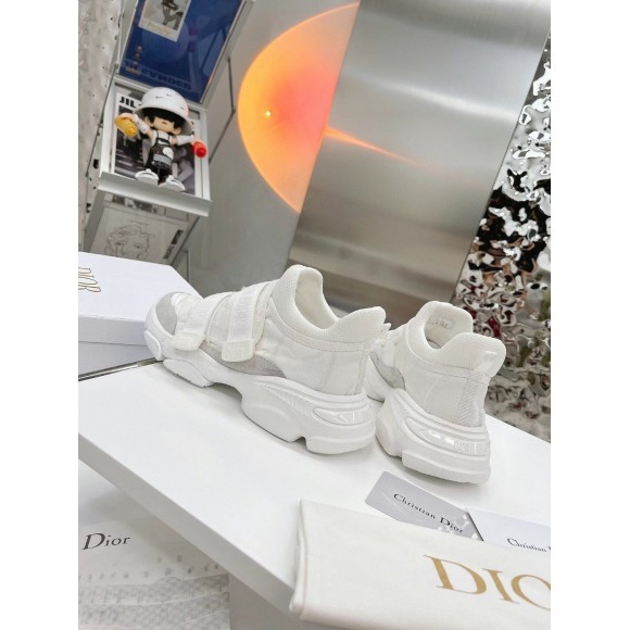 D*or d-wander sneakers in white camouflage technical fabric