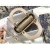 Dior Lady Dior Mini Bag In Metallic Lambskin with Beaded Embroidery