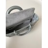 Dior Lady D-Joy Medium Bag In Grey Calfskin with Diamond Motif