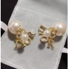 Dior Tribales Earrings In Gold Metal Pearls and Crystals