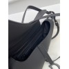 Dior Saddle Bag with Strap in Black Ultramatte Calfskin