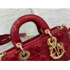 Dior Lady D-Joy Small Bag in Red Patent Calfskin
