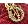 Dior Lady D-Joy Small Bag in Red Patent Calfskin