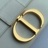 Dior 30 Montaigne Box Bag In White Box Calfskin