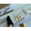 Dior 30 Montaigne Box Bag In White Box Calfskin