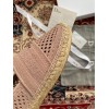 Dior Granville Espadrilles In Nude Mesh Embroidery