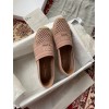 Dior Granville Espadrilles In Nude Mesh Embroidery