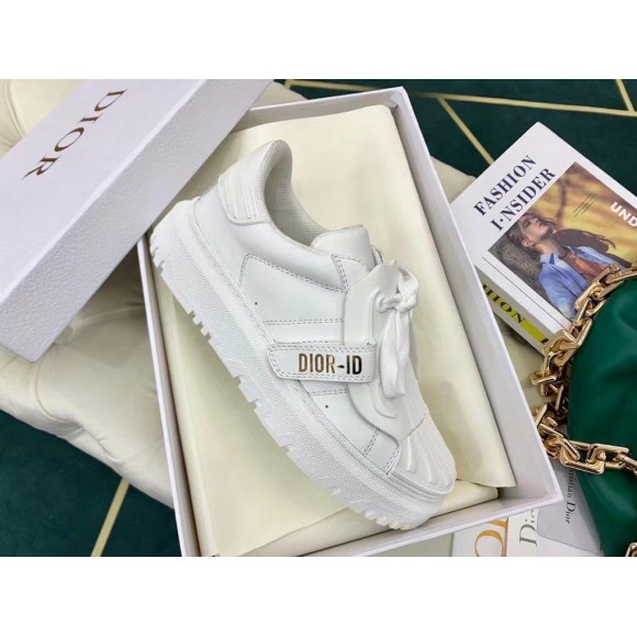 D*or D*or-id sneakers in white leather with white strap