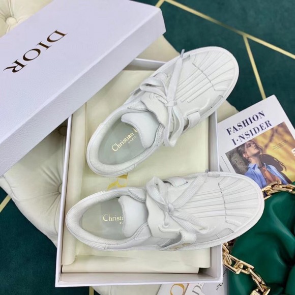 D*or D*or-id sneakers in white leather with white strap