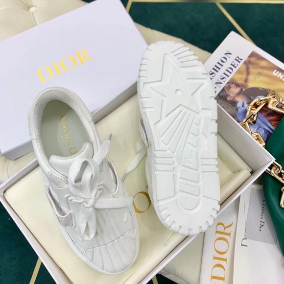 D*or D*or-id sneakers in white leather with white strap