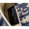 Dior Saddle Belt Pouch In Blue Dior Oblique Jacquard