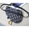 Dior Saddle Belt Pouch In Blue Dior Oblique Jacquard