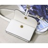 Dior Saddle Belt Bag In White Grained Calfskin