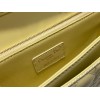 Dior Miss Dior Top Handle Bag in Pastel Yellow Cannage Lambskin
