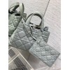 Dior Toujours Medium Bag in Beige Macrocannage Calfskin