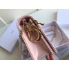 Dior Lady Dior Chain Pouch In Pink Patent Cannage Calfskin