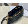 Dior Ammi Small Bag in Black Macrocannage Lambskin