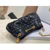 Dior Ammi Small Bag in Black Macrocannage Lambskin