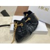 Dior Ammi Small Bag in Black Macrocannage Lambskin