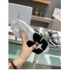 Dior D-Wander Open Back Sneakers In Grey Oblique Fabric