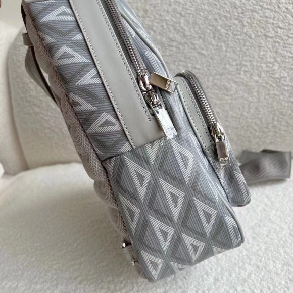 D*or mini rider sling bag in gray cd diamond canvas