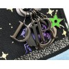 Dior Lady D-Lite Medium Bag In Black Pixel Zodiac Embroidery