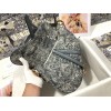 Dior Saddle Bag In Grey Toile de Jouy Reverse Jacquard