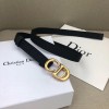 Dior Saddle 20MM Belt In Black Jacquard