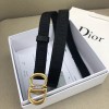 Dior Saddle 20MM Belt In Black Jacquard