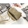 Dior Caro Medium Bag In Beige Cannage Calfskin