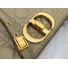 Dior Caro Medium Bag In Beige Cannage Calfskin