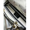 Dior Lady D-Lite Medium Bag In White Jardin Botanique Embroidery