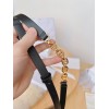Dior Caro 15MM Belt in Black Calfskin and Chain