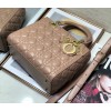 Dior Lady Dior Medium Bag In Blush Cannage Lambskin