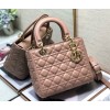 Dior Lady Dior Medium Bag In Blush Cannage Lambskin