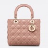 Dior Lady Dior Medium Bag In Blush Cannage Lambskin