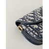 Dior Bobby East-West Bag In Blue Dior Oblique Jacquard