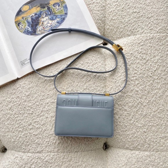 D*or 30 montaigne micro bag in grey box calfskin