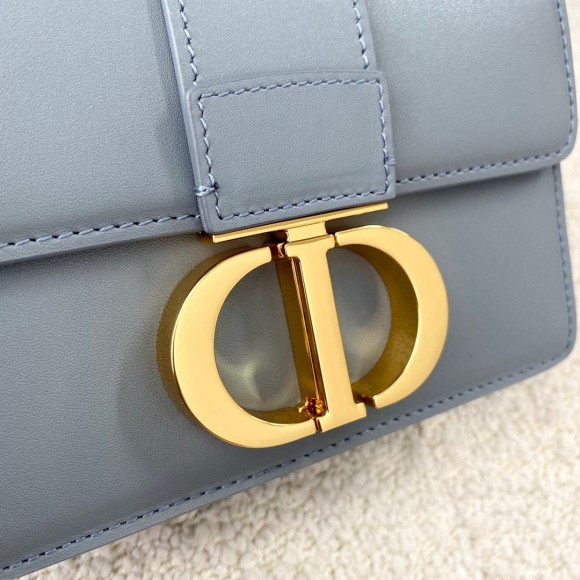 D*or 30 montaigne micro bag in grey box calfskin