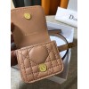 Dior Caro 15MM Belt with Removable Pouch in Beige Calfskin