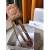 Dior Caro 15MM Belt with Removable Pouch in Beige Calfskin