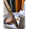 Dior Caro 15MM Belt with Removable Pouch in Beige Calfskin
