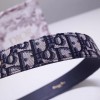 Dior Diorquake 35MM Belt In Blue Oblique Canvas