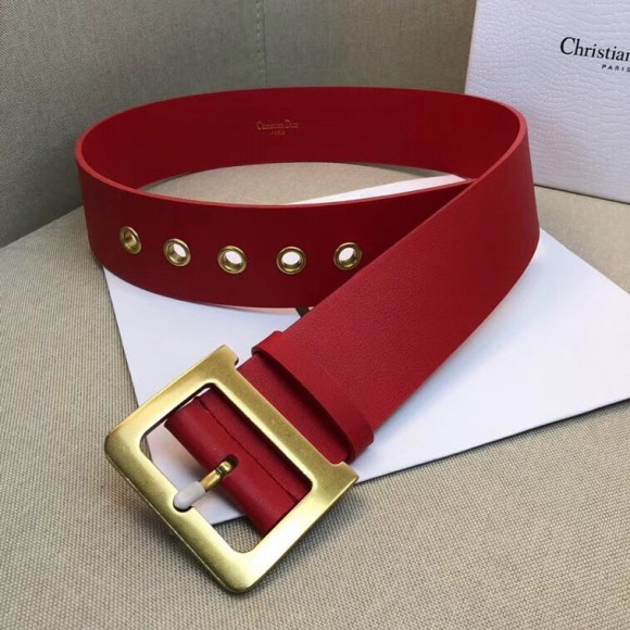 D*or D*orquake 35mm belt in red calfskin