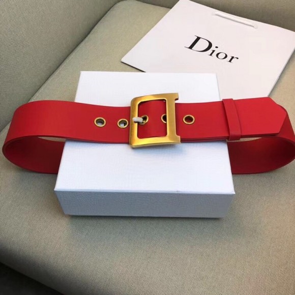 D*or D*orquake 35mm belt in red calfskin