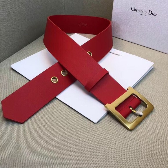 D*or D*orquake 35mm belt in red calfskin