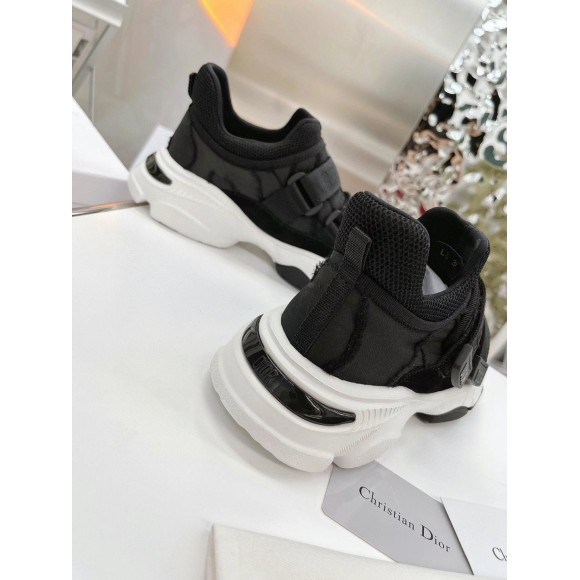 D*or d-wander sneakers in black camouflage technical fabric