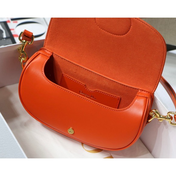 D*or bobby east-west bag in orange box calfskin