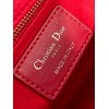 Dior Small Lady Dior My ABCDior Bag in Red Lambskin